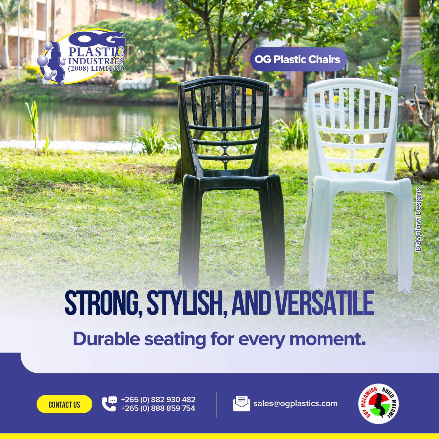 Our chairs are strong, stylish and versa...