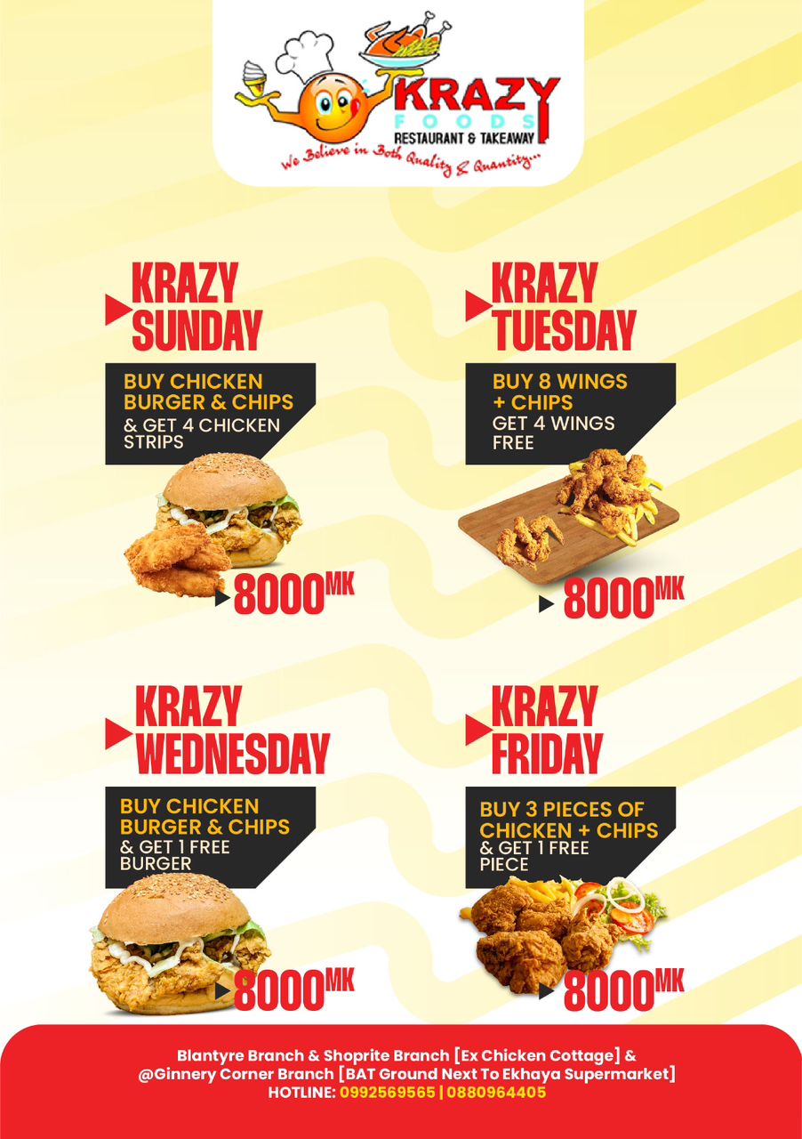 Treat Yourself To Krazy Foods Specials...