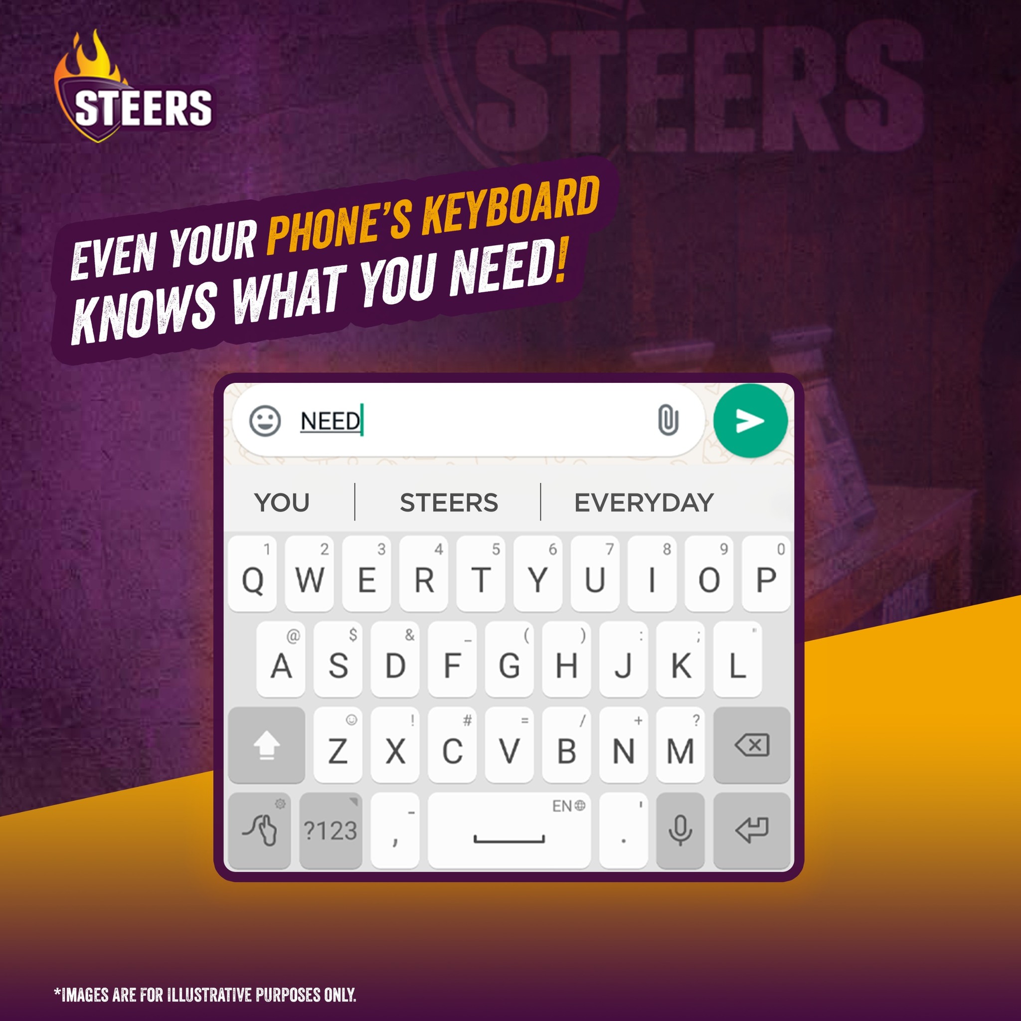 Even your phone knows you need some Stee...