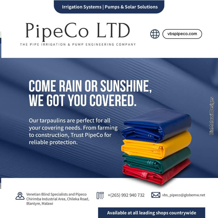 Come rain or shine, PipeCo tarpaulins ha...