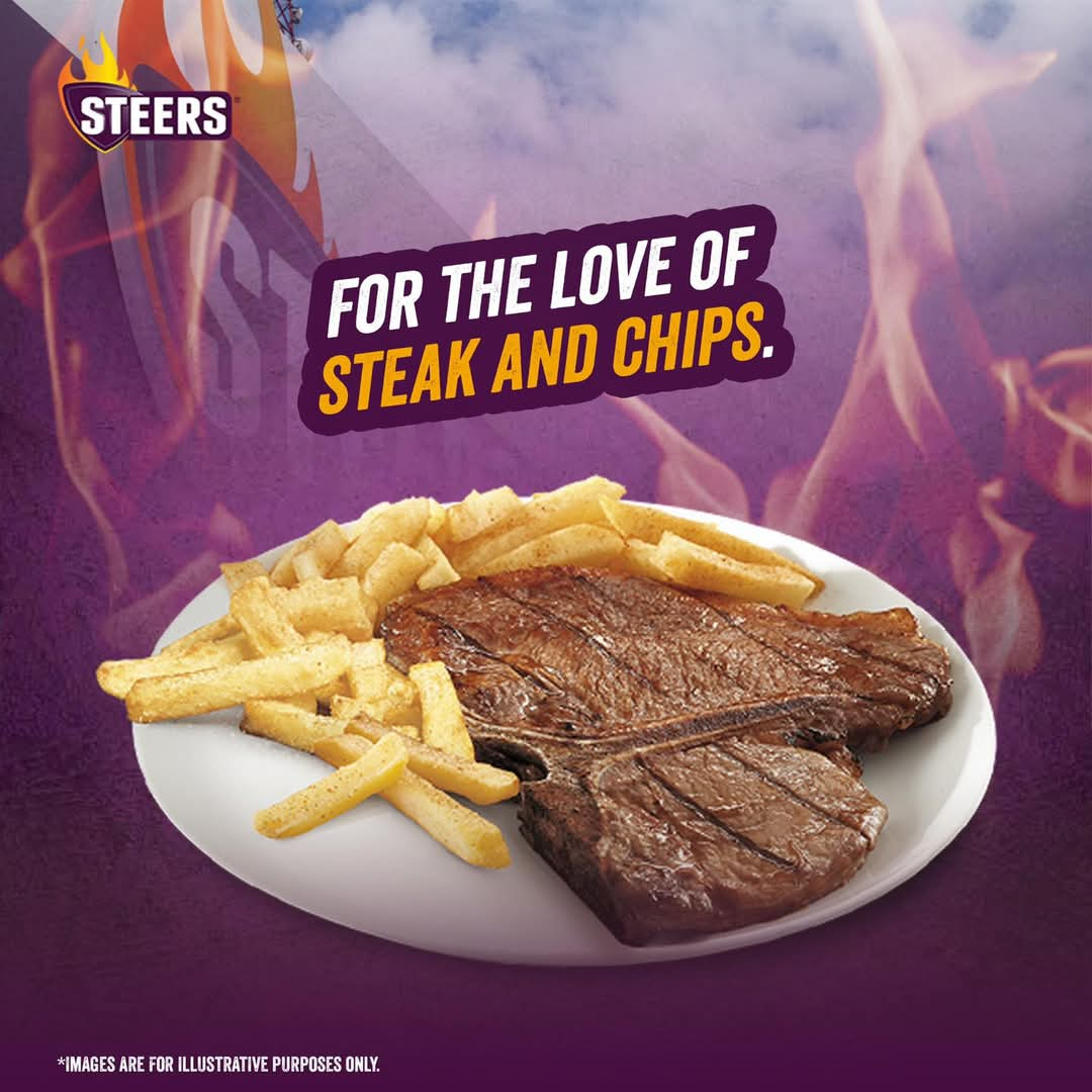 For the love of steak and chips! 
Tag ...