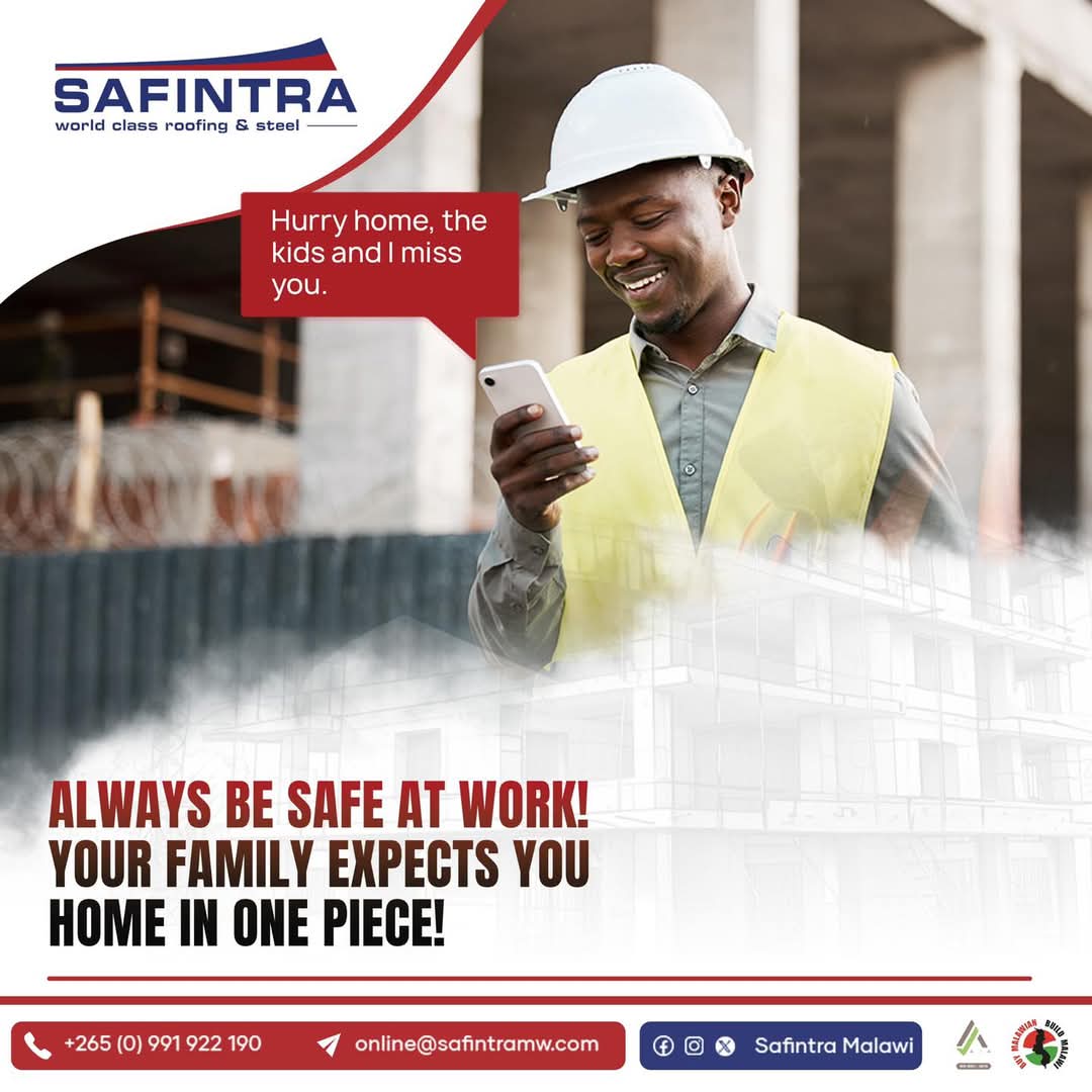 Always be safe at work! 
Your family n...