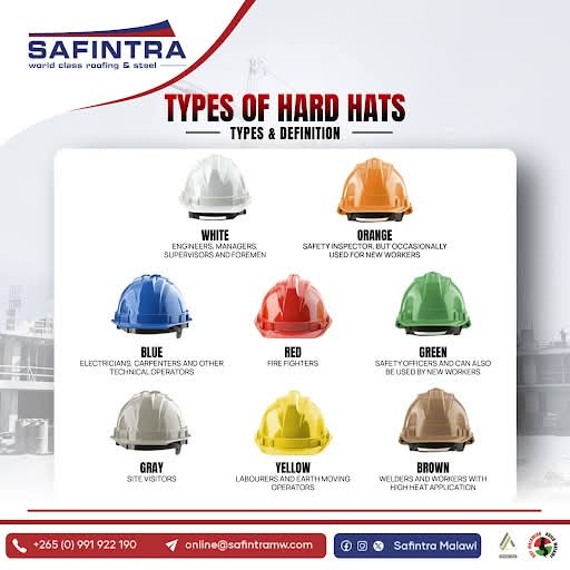 KNOW YOUR HARD HAT COLORS!
Not all hard...