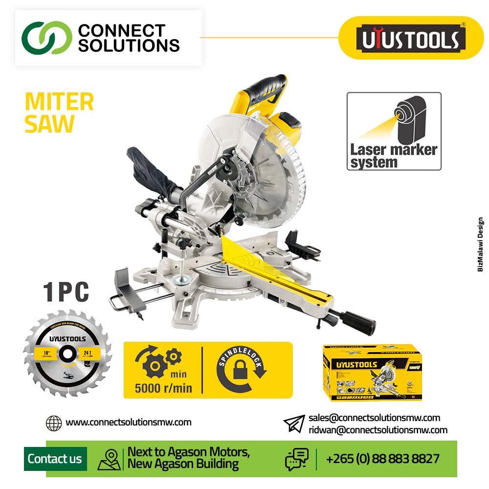 Get the Miter Saw with a powerful 5000 R...